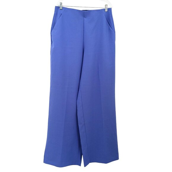 Torrid Wide Leg Studio Refined Crepe High Rise Pant Pull On 12 TALL Periwinkle - Picture 3 of 15